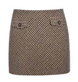 Brown Check Pattern A-line Mini Skirt, £29.99 (934447029)