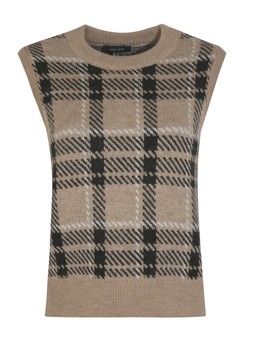 Brown Checked Sleeveless Jumper, £24.99 (930933929)