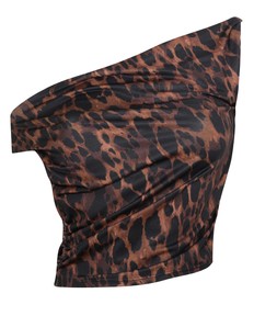 Brown Leopard Print Off The Shoulder Top, £17.99 (937923929)