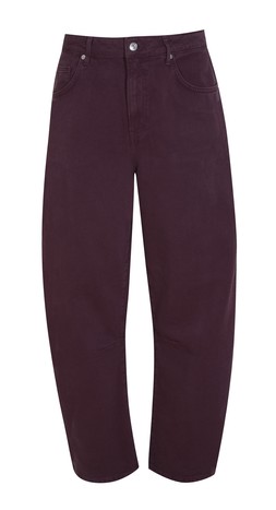 Burgundy Barrel Leg Jeans, £39.99 (913614667)