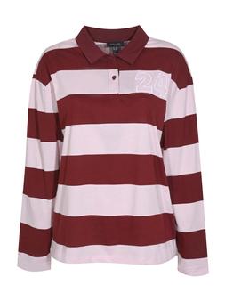 Burgundy Rugby Striped Long Sleeve Top €25.99 £19.99 921363769