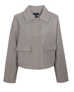 Button Up Long Sleeve Shacket, New Look, £34.99 (925123714)