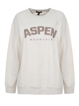 Cream Aspen Embroidered Fleece Sweatshirt €39.99 £28.99 -908771612