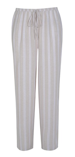 Cream Stripe Print Wide Leg Trousers, New Look, £29.99