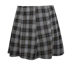 Grey Checked Mini Skirt, £24.99 (931545408)
