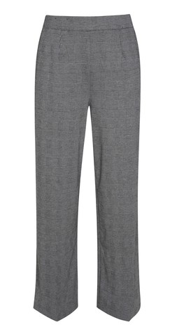 Grey Jersey Checked Wide Leg Trousers £19.99 (929778209)