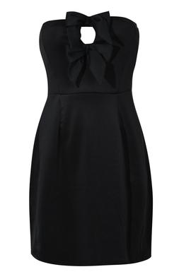New Look Black Bow Detail Bandeau Mini Dress £32.99, €44.99