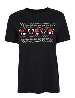 New Look Black Christmas Ho Ho Ho T-Shirt £12.99, €17.99