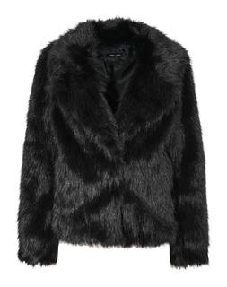 New Look Black Faux Fur Coat £59.99, €74.99