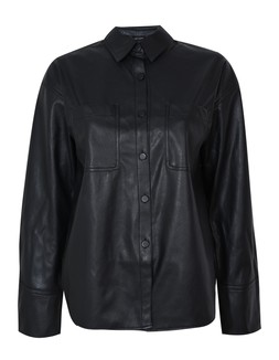 New Look Black Faux Leather Shirt £32.99, €44.99