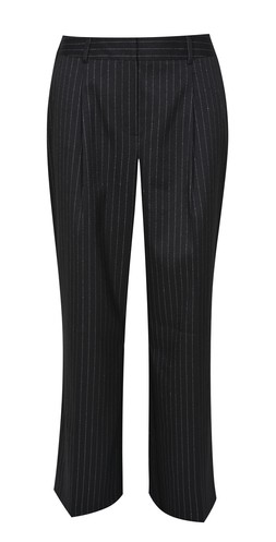 New Look Black Glitter Pinstripe Wide Leg Trousers £37.99, €49.99