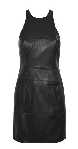 New Look Black Panelled Faux Leather Dress £29.99, €39.99