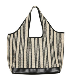 New Look Black Striped Raffia Look Tote £27.99