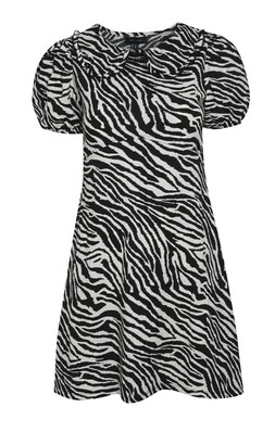 New Look Black Zebra Print Crinkled Mini Dress £25.99, €33.99