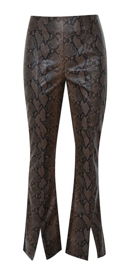 New Look Brown Snakeskin Effect Faux Leather Trousers £35.99, €46.99