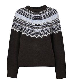 New Look Brown Sparkle Fairisle Yoke Jumper £35.99, €46.99