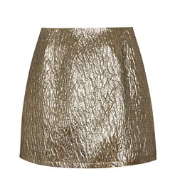 New Look Gold Metallic Jacquard Mini Skirt £35.99, 46.99