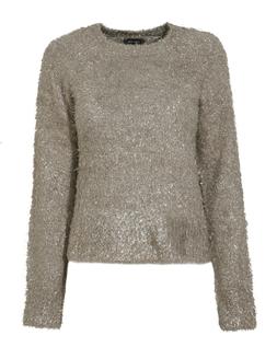 New Look Gold Sparkle Yarn Textured Crew Neck Jumper £32.99 €44.99