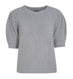 New Look Grey Sparkle Short Sleeve Knit Top £29.99, €39.99