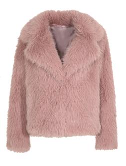 New Look Pale Pink Shaggy Faux Fur Coat £59.99, €74.99