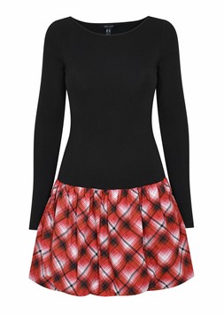 New Look Red 2 in 1 Bubble Hem Long Sleeve Mini Dress £31.99, €39.99