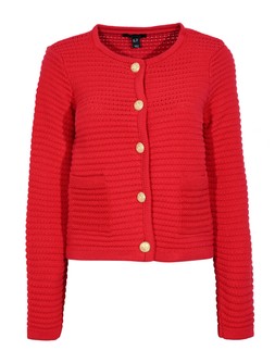 New Look Red Button Up Ribbed Cardigan £39.99, €49.99