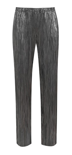 New Look Silver Metallic Plisse Wide Leg Trousers £29.99, €39.99