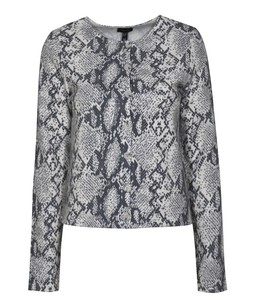 New Look Soft Touch White Snake Print Button Cardigan £19.99, €25.99