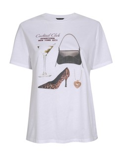 New Look White Bag and Heels Print T-Shirt £12.99