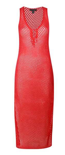 Red V-Neck Crochet Knit Beach Maxi Dress €39.99 £30.99 919533960