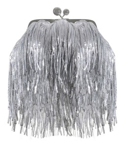 Silver Fringe Sequin Clutch Bag, £29.99 (937300092)