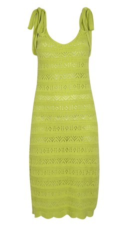 Sunshine Soul Light Green Crochet Knit Mini Dress, £22.00 (931486831)