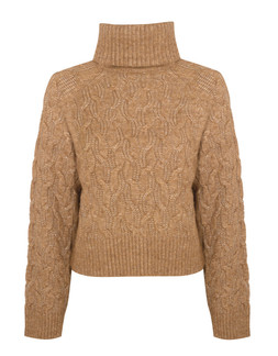 Tan Cable Knit Roll Neck Jumper, £34.99 (924154618)