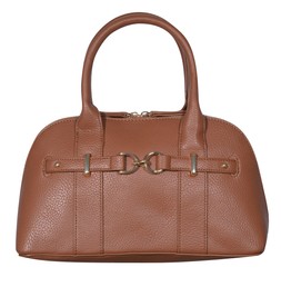 Tan Faux Leather Belted Bowler Bag £24.99 (923648218)