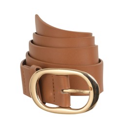 Tan Oval Buckle Belt, New Look, £8.99