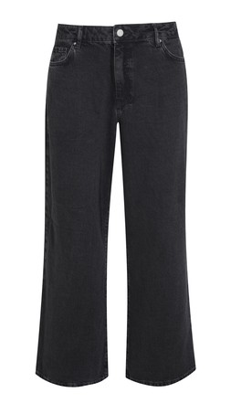 Washed Black Adalae High-Waist Wide Leg Jeans £34.99 (913612401)