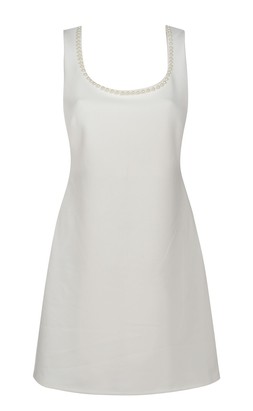 White Faux Pearl Embellished Square Neck Mini Dress, £29.99 (939220310)