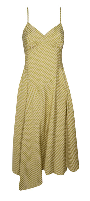 Green Asymmetric Hem V-Neck Midi Dress, £35.99 from New Look