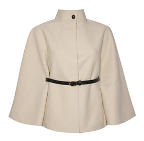 Off White Belted Ottoman Cape Jacket,£45.99 from New Look