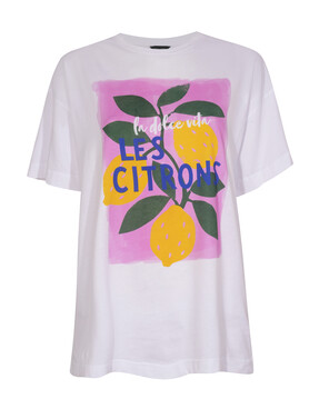 White Cotton Lemon Print Oversized T-Shirt £14.99 from New Look