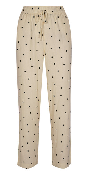 White Linen Rich Spot Print Wide Leg Trousers £32.99 from New Look