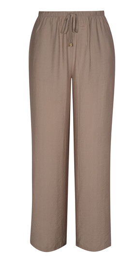Stone Woven Drawstring Wide Leg Trousers £25.99 from New Look
