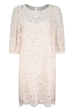 Ivory Oversized Broderie Mini Dress