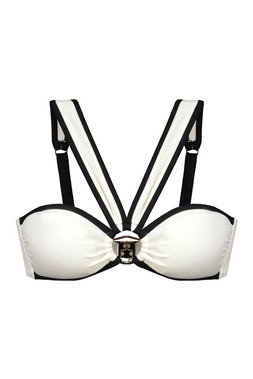 White Mono Bikini Top