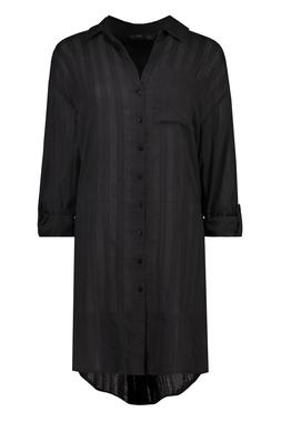 Textured Black Beach Shirt