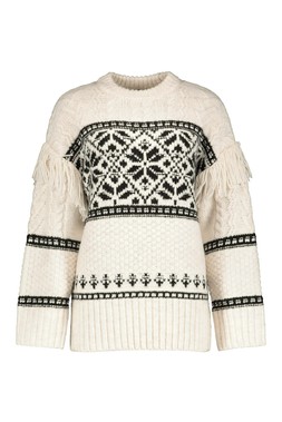 Cream Fairisle Cable Jumper
