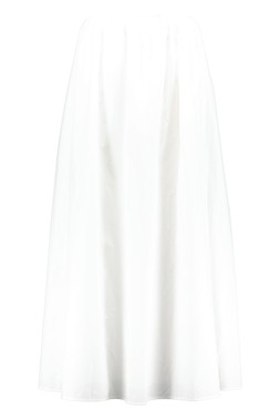 White Poplin Full Skirt