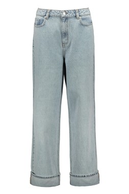 Blue Turn Up Bleachwash Jean