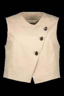 Cream ASYM Co Ord Waistcoat