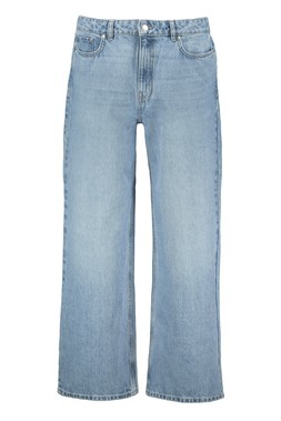 Blue Midwash Wide Leg Jean